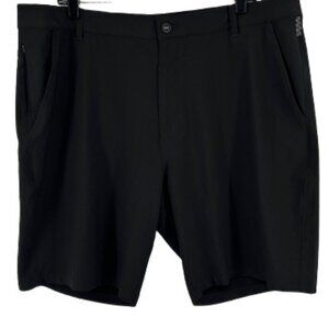 Puma Men’s Golf Shorts 40 Black Chino Flat Front